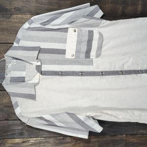 Lightweight linen Las Vegas short sleeve camp shirt XL